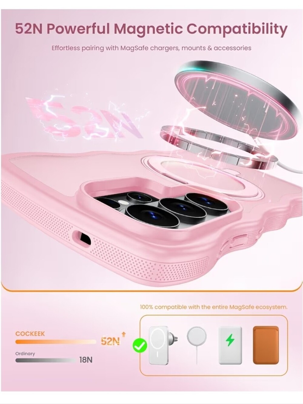Cute Wavy Rugged Case for Samsung Galaxy S26 Ultra Phone - Picture 4 of 8